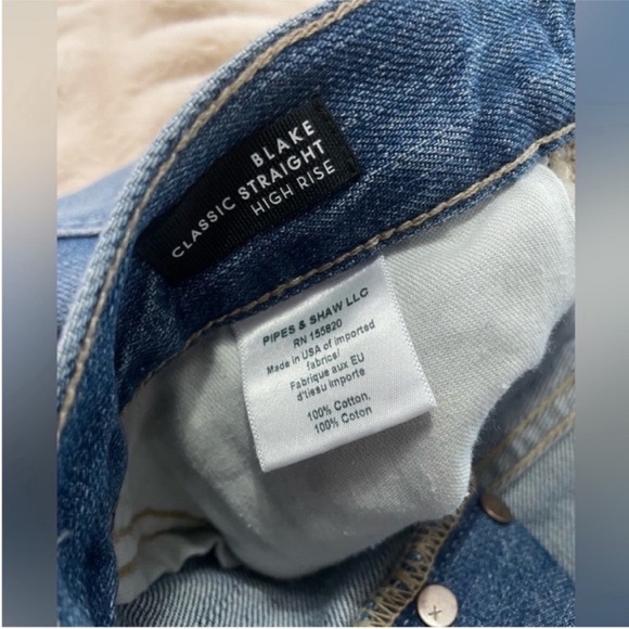 Veronica Beard Blake Classic Straight High Rise Button Fly Distresses Jeans 29/8 - Picture 7 of 10